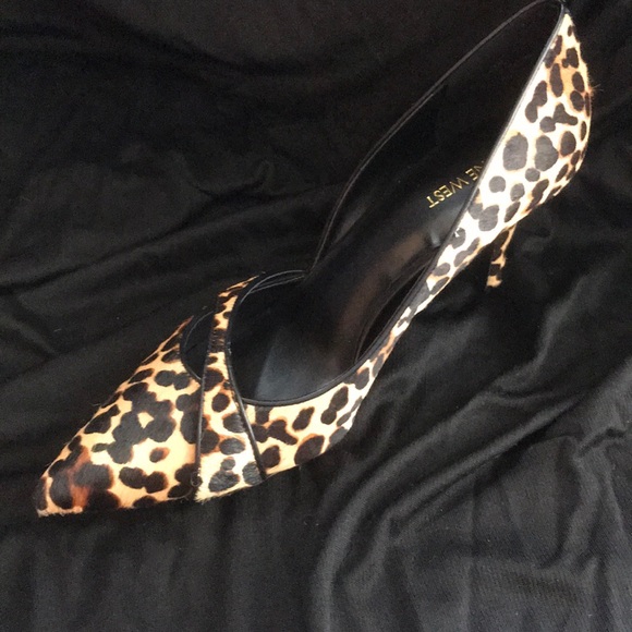 Calf skin leopard print Nine West held - size 11 - Picture 4 of 7